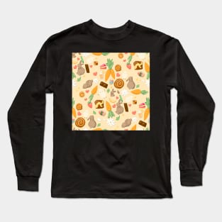 Easter Bunnies Pattern Long Sleeve T-Shirt